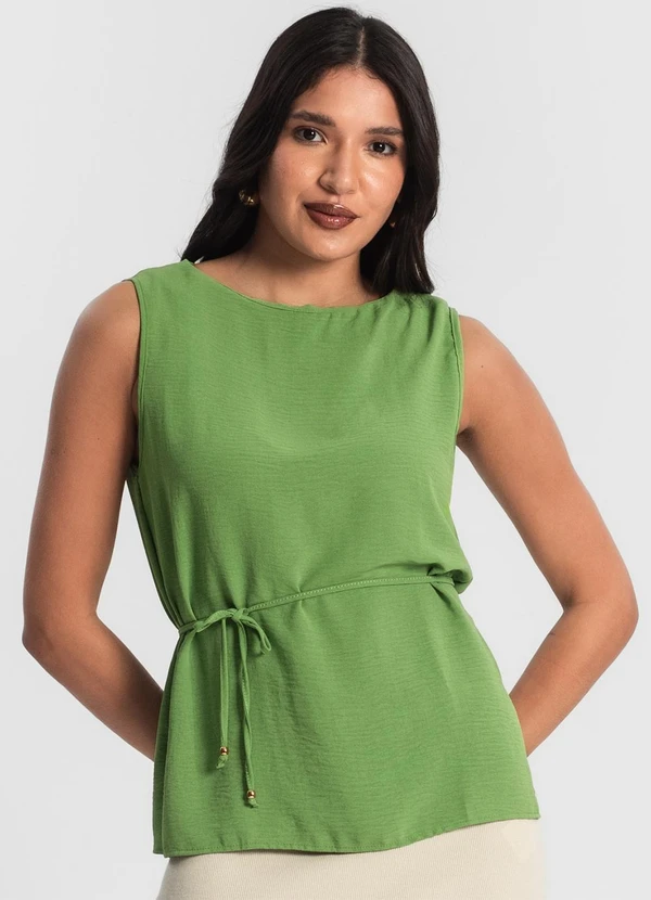 Rovitex - Regata Feminina com Amarração Verde 4