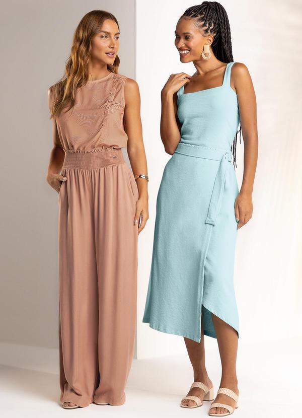 Marialícia - Regata Feminina com Botões Marrom 3