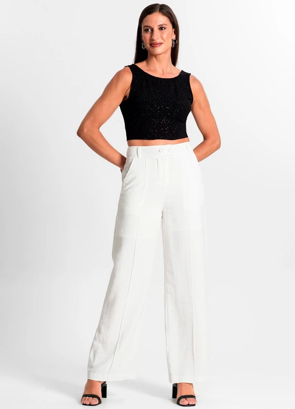 Rovitex - Regata Feminina com Brilho Preto 5