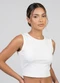 Infinita Cor - Regata Feminina com Friso Preto - variação: Bege