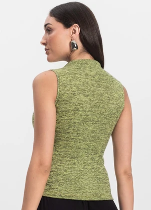 Infinita Cor - Regata Feminina com Gola Amarelo - INFINITA COR