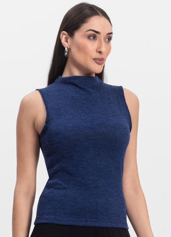 Infinita Cor - Regata Feminina com Gola Azul 1