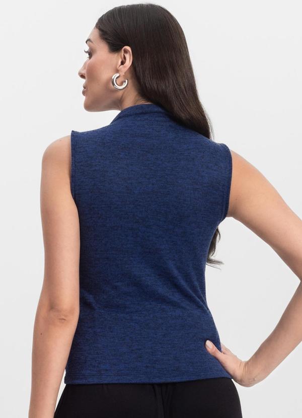 Infinita Cor - Regata Feminina com Gola Azul 2