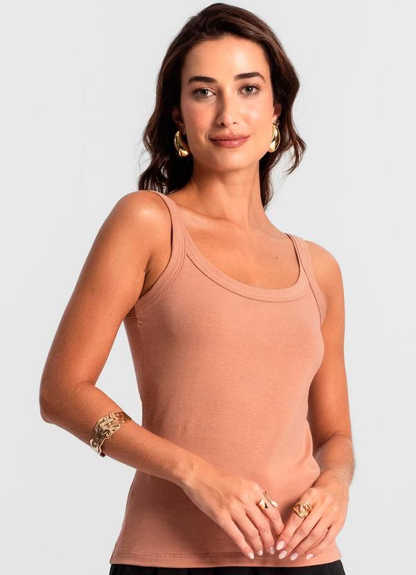 Rovitex - Regata Feminina Cotton 30 Básica Ko Marrom