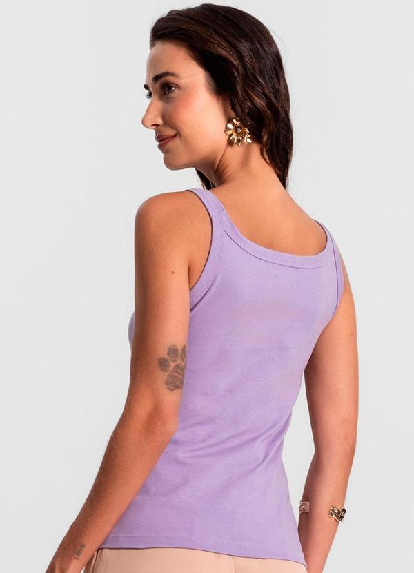 Rovitex - Regata Feminina Cotton 30 Básica Roxo 2