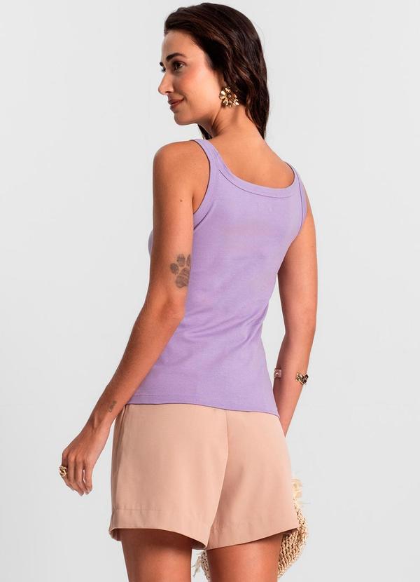 Rovitex - Regata Feminina Cotton 30 Básica Roxo 4