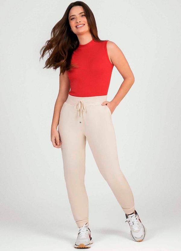 Cativa - Regata Feminina de Gola Alta Versátil Vermelho 2