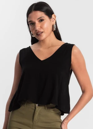 Rovitex - Regata Feminina de Viscose Preto - ROVITEX