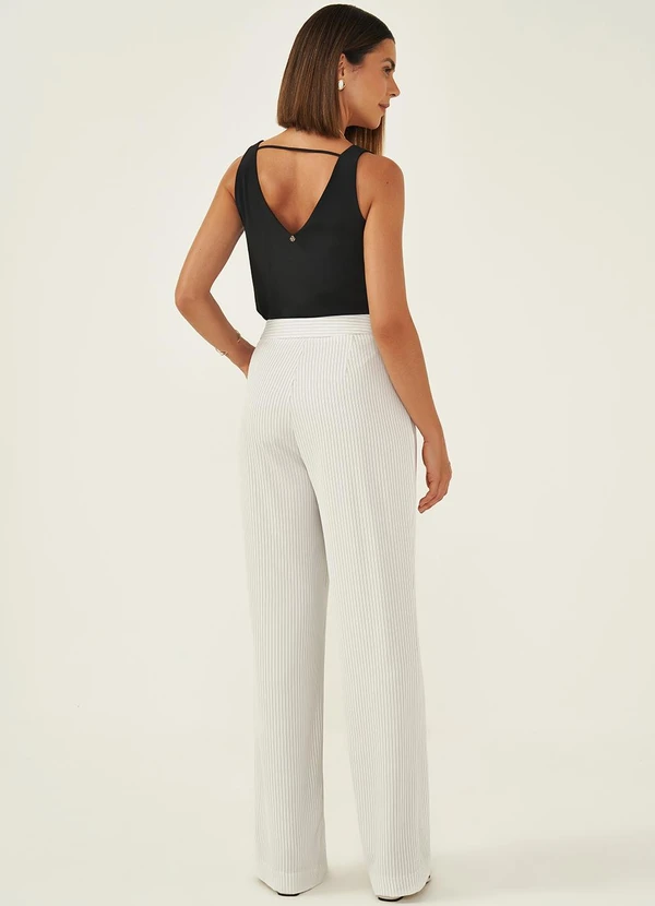 Principessa - Regata Feminina Decote V Preta Maddie 4