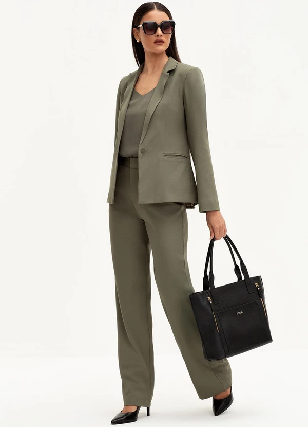 Principessa - Regata Feminina Decote V Verde Oliva Nelize 3