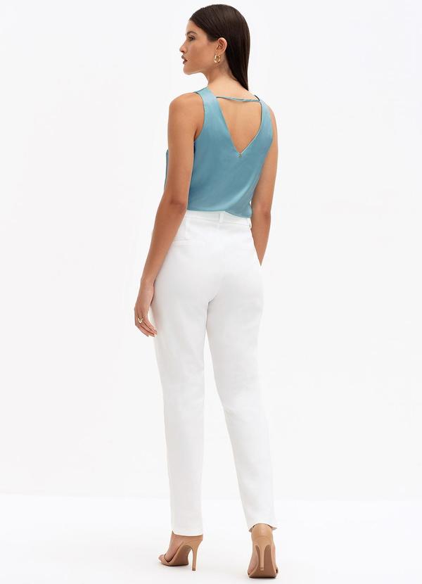 Principessa - Regata Feminina Decote V Zuleide Azul 4