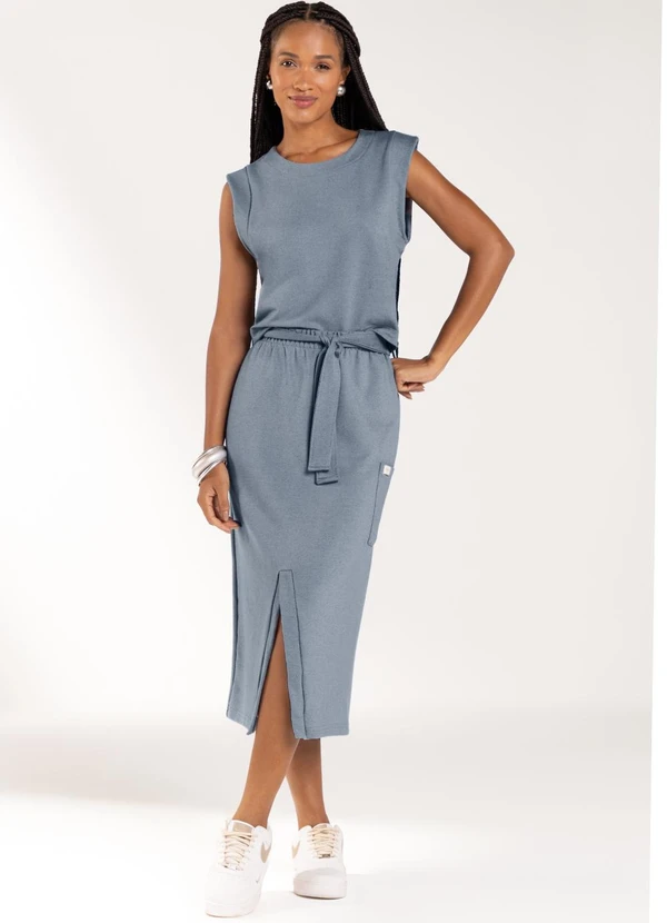 Marialícia - Regata Feminina Eco Azul 2