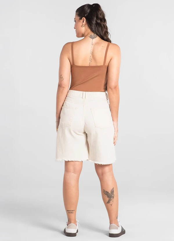 Just Basic - Regata Feminina em Cotton Marrom 4