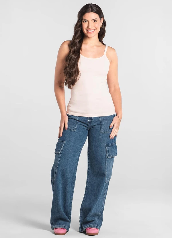 Just Basic - Regata Feminina em Cotton Rosa 3