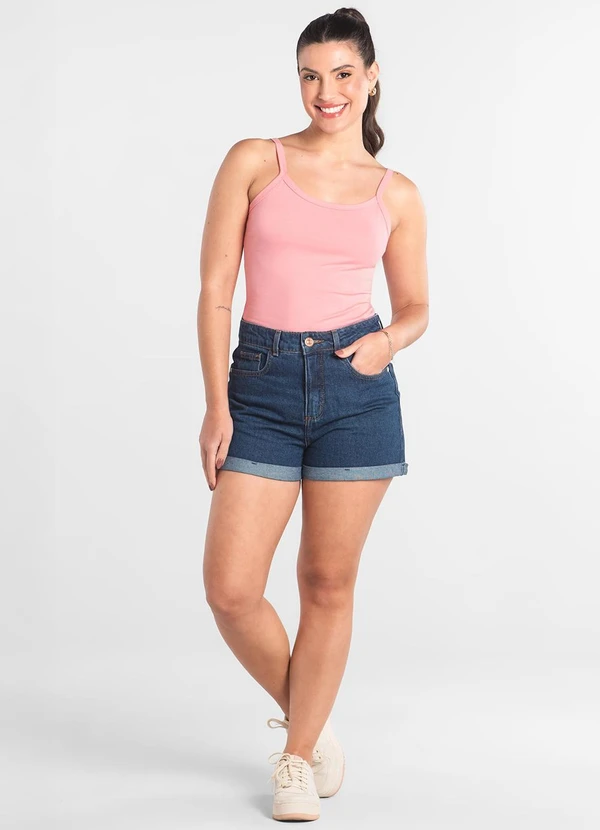 Just Basic - Regata Feminina em Cotton Rosa 3