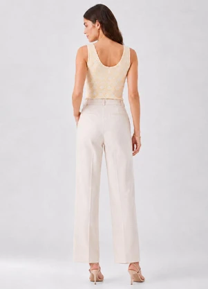 Infinita Cor - Regata Feminina em Malha Asteca Amarelo - INFINITA COR