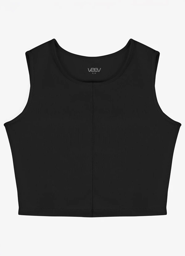 Veev - Regata Feminina em Malha Neomotion Preto