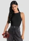Dianna - Regata Feminina em Poliamida Preto - variação: Preto