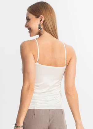 Rovitex - Regata Feminina em Poliamida sem Costura Branco - ROVITEX