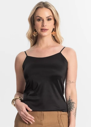 Rovitex - Regata Feminina em Poliamida sem Costura Preto - ROVITEX