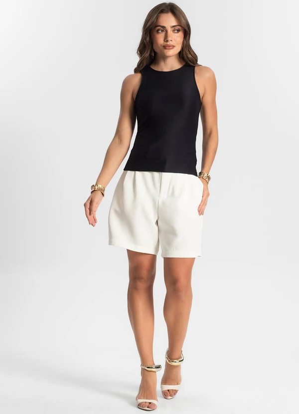 Endless - Regata Feminina em Poly Gorgurinho Preto 3