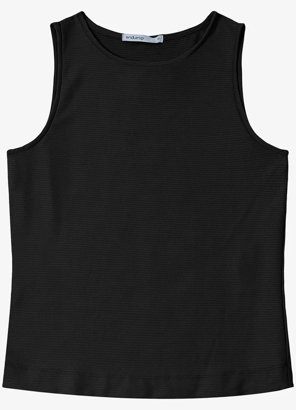 Endless - Regata Feminina em Poly Gorgurinho Preto 5