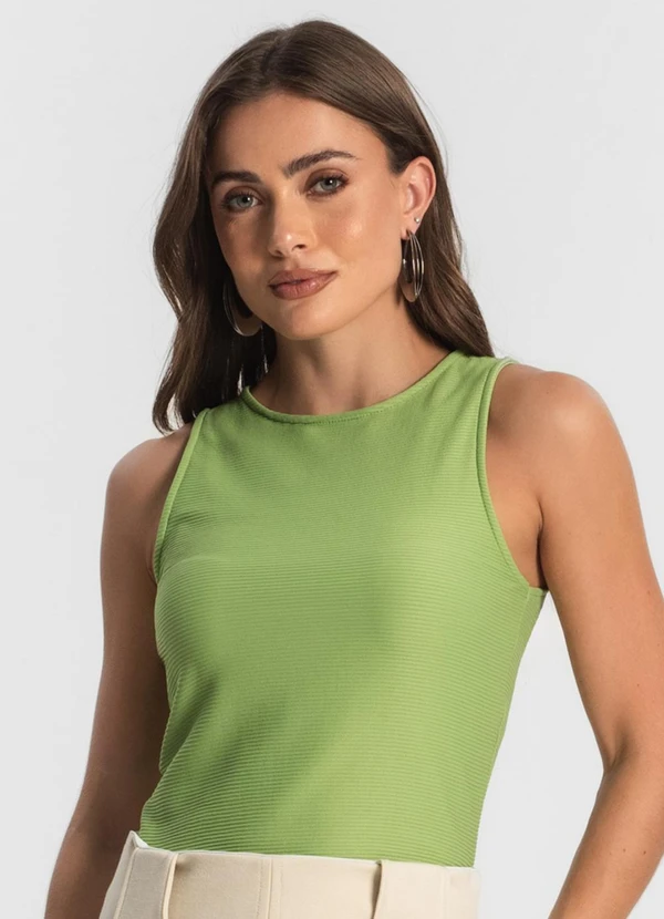 Endless - Regata Feminina em Poly Gorgurinho Verde