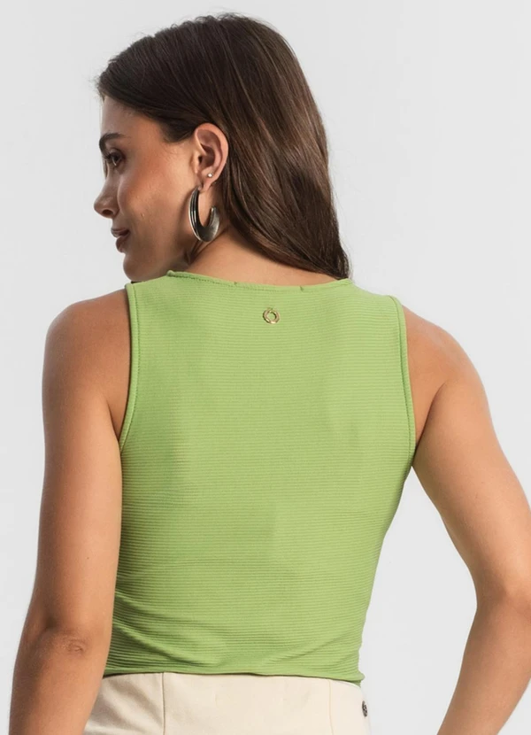 Endless - Regata Feminina em Poly Gorgurinho Verde 2