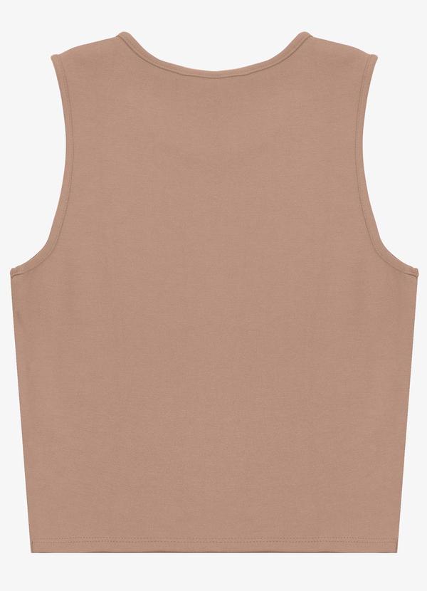 Select - Regata Feminina em Ponto Roma Marrom 2