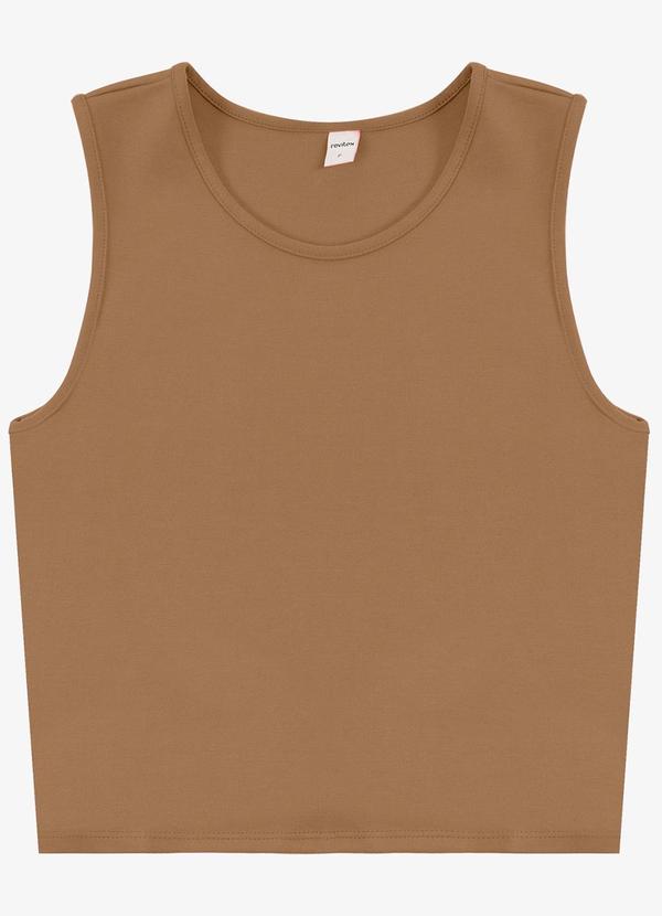 Select - Regata Feminina em Ponto Roma Marrom 1