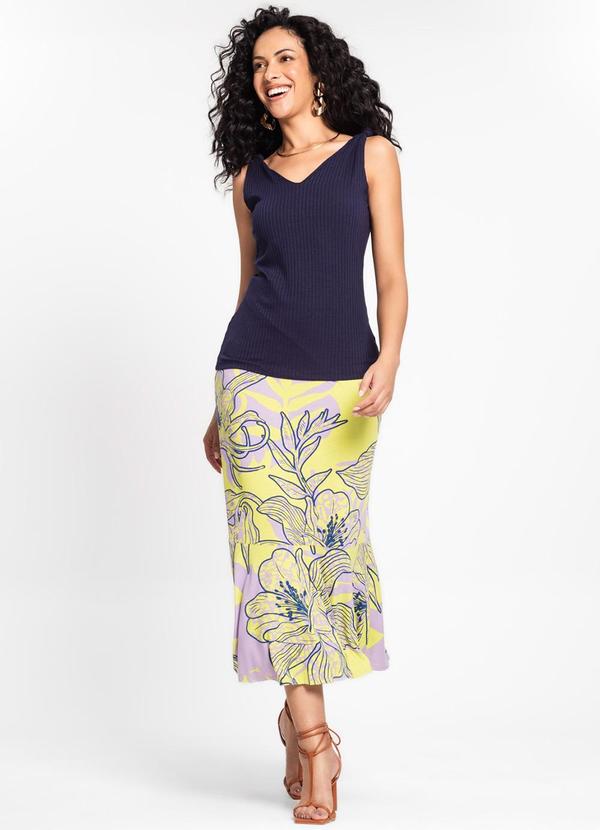 Rovitex - Regata Feminina em Ribana Canelada Azul 3