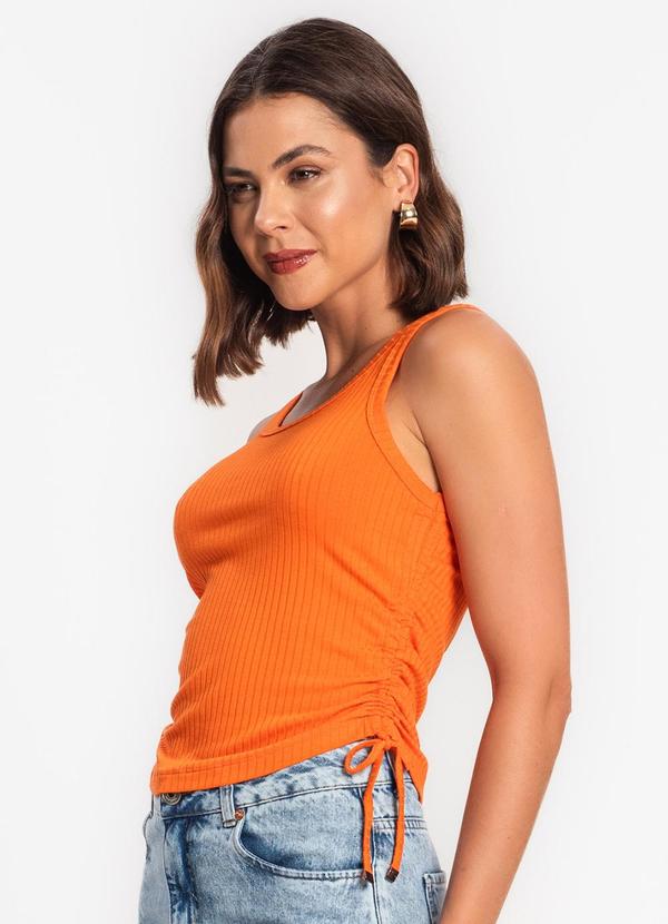 Rovitex - Regata Feminina em Ribana Canelada Laranja