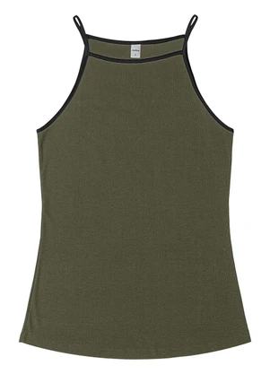 Rovitex - Regata Feminina em Ribana de Viscose Verde - ROVITEX