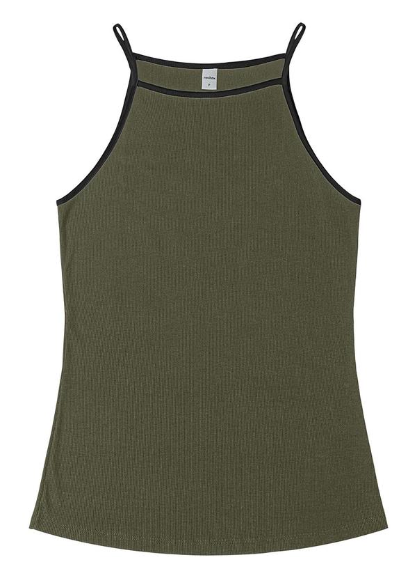 Rovitex - Regata Feminina em Ribana de Viscose Verde