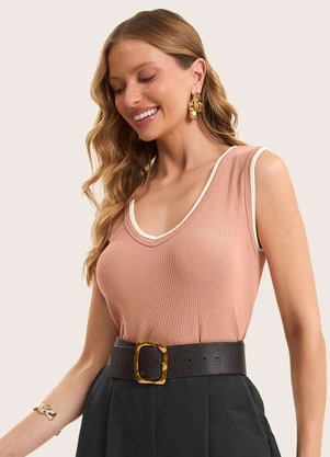 Rovitex - Regata Feminina em Ribana Marrom - ROVITEX