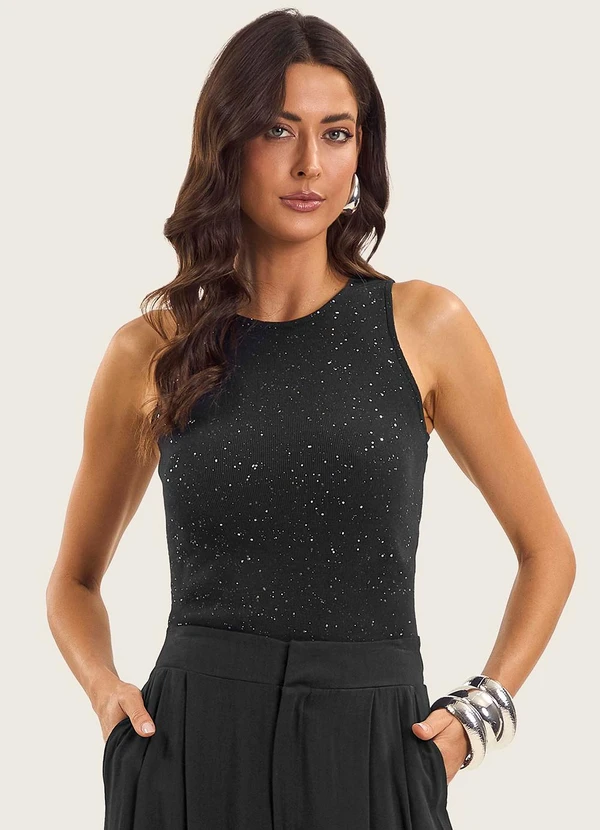 Endless - Regata Feminina em Ribana Preto