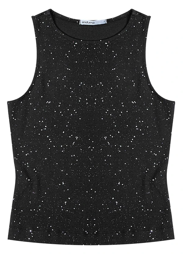 Endless - Regata Feminina em Ribana Preto 3