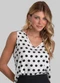Dianna - Regata Feminina em Tecido de Viscose Branco - variação: Branco