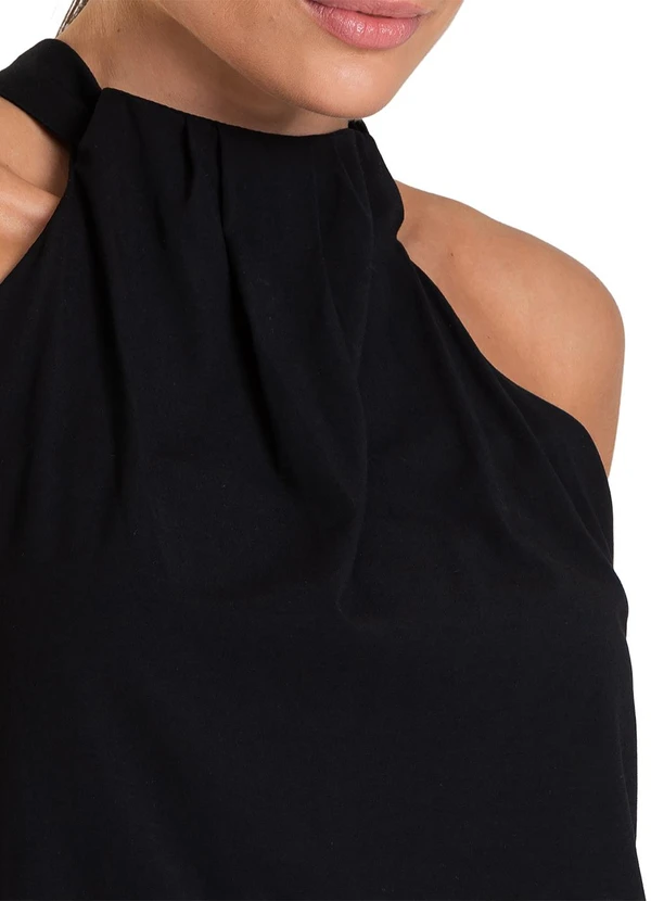 Dianna - Regata Feminina em Tecido Preto 4