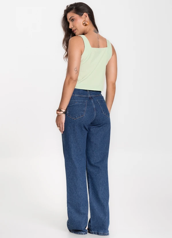 Infinita Cor - Regata Feminina em Tecido Verde 4