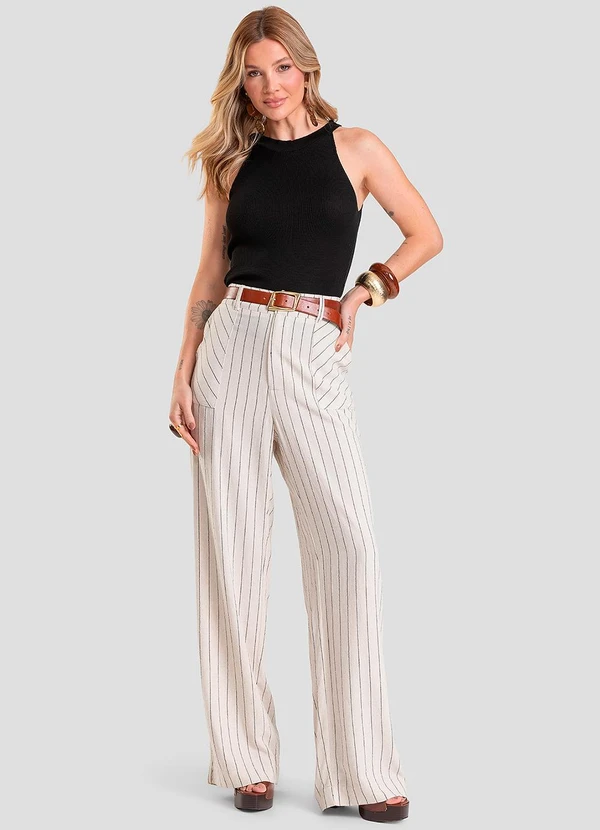 Dianna - Regata Feminina em Tricot de Fio Modal Preto 3