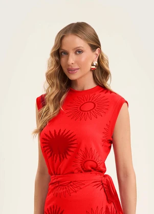 Rovitex - Regata Feminina em Visco Maquinetada Laranja - ROVITEX