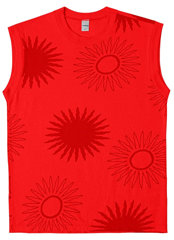 Rovitex - Regata Feminina em Visco Maquinetada Laranja 2