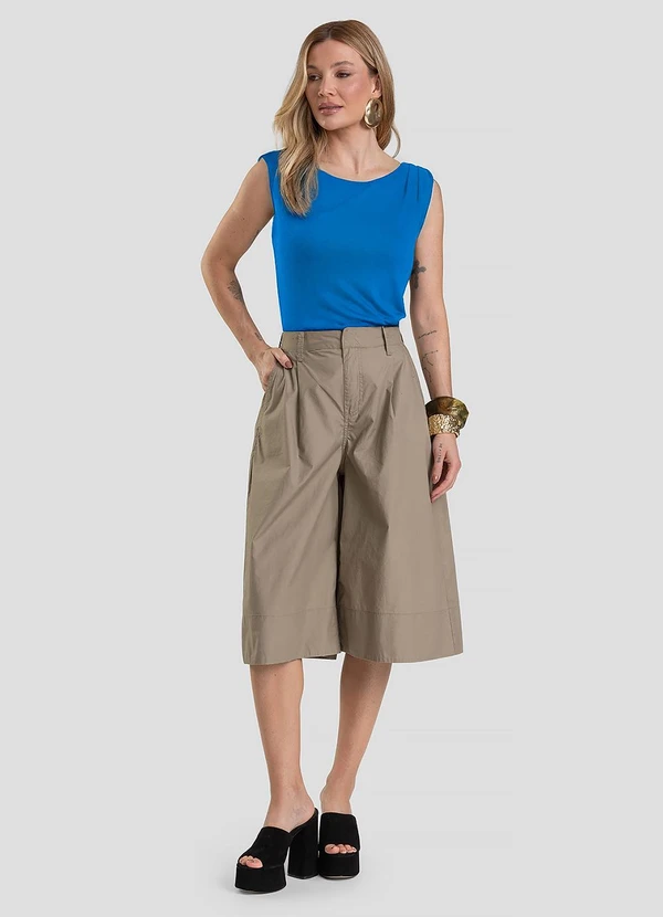 Dianna - Regata Feminina em Visco Tricot Azul 3