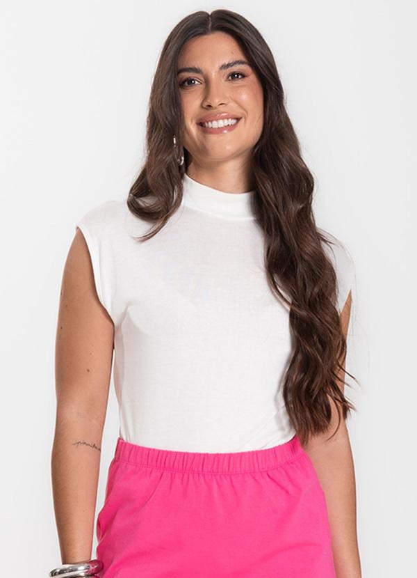 Infinita Cor - Regata Feminina em Visco Tricot Bege