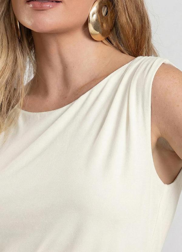 Dianna - Regata Feminina em Visco Tricot Bege 4