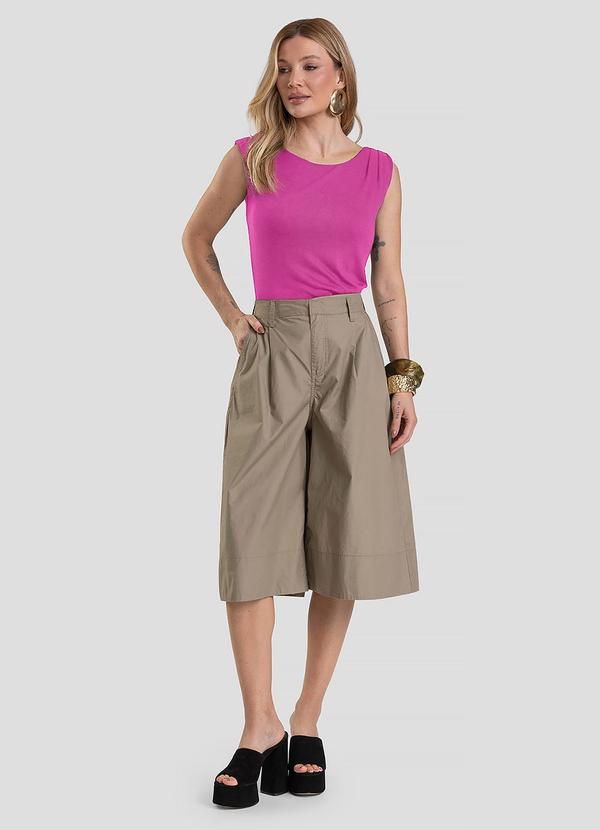 Dianna - Regata Feminina em Visco Tricot Rosa 3