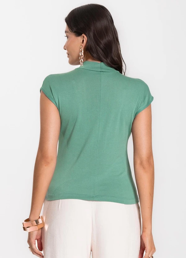 Infinita Cor - Regata Feminina em Visco Tricot Verde 2