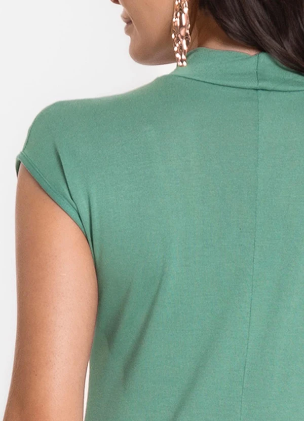 Infinita Cor - Regata Feminina em Visco Tricot Verde 4