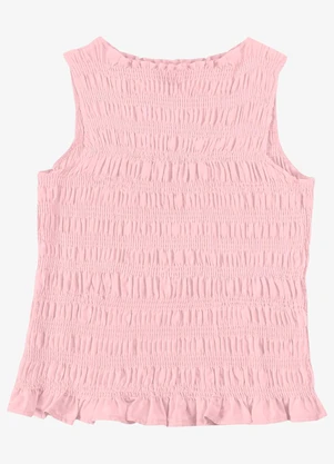 Endless - Regata Feminina em Viscose com Lastex Rosa - ENDLESS